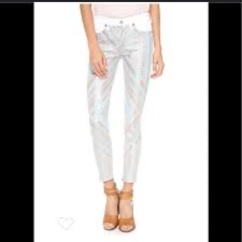 Nwt Seven For All Mankind X
Mahlia kent Jeans white embroidered woven $400 fall